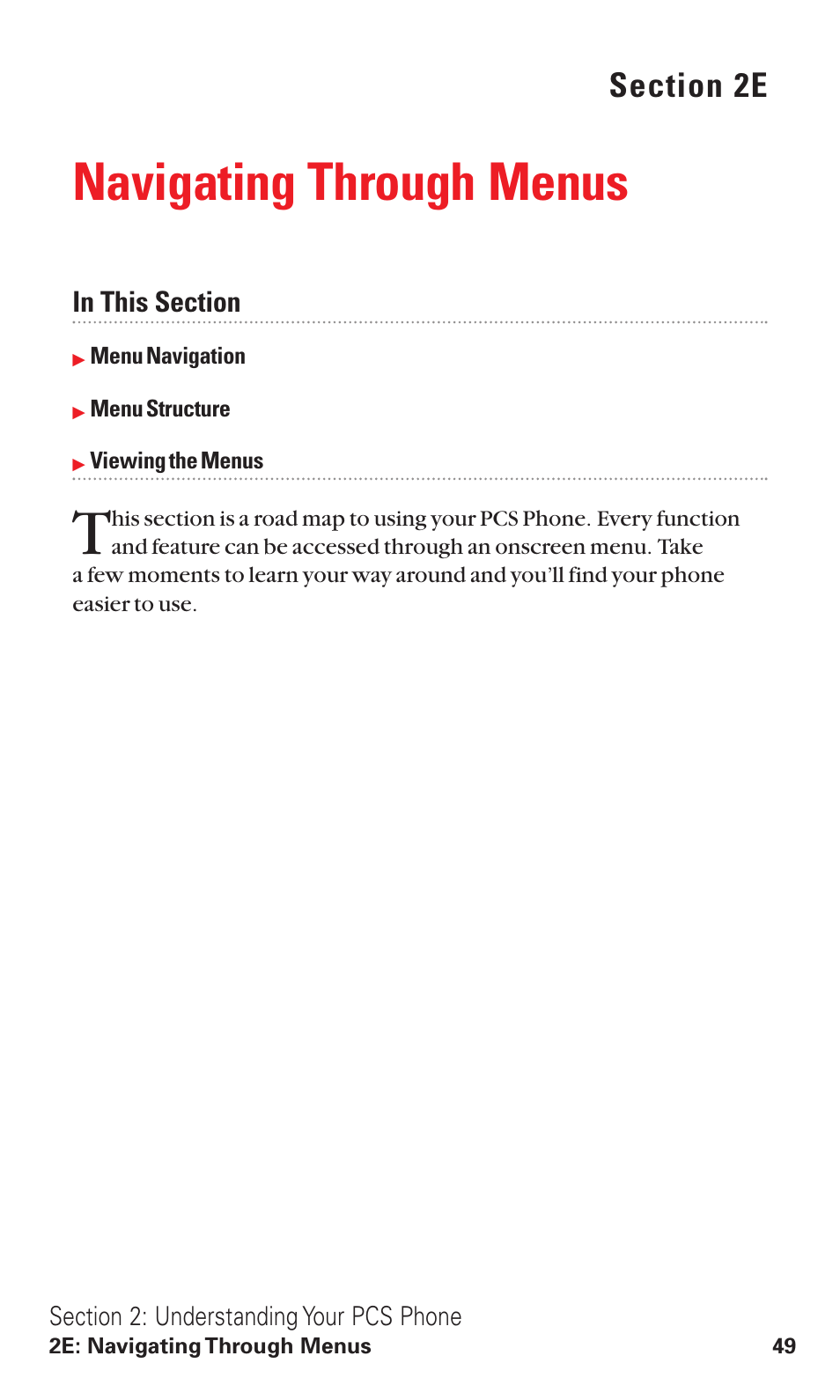 2e. navigating through menus, Navigating through menus | Audiovox VI600 User Manual | Page 57 / 154