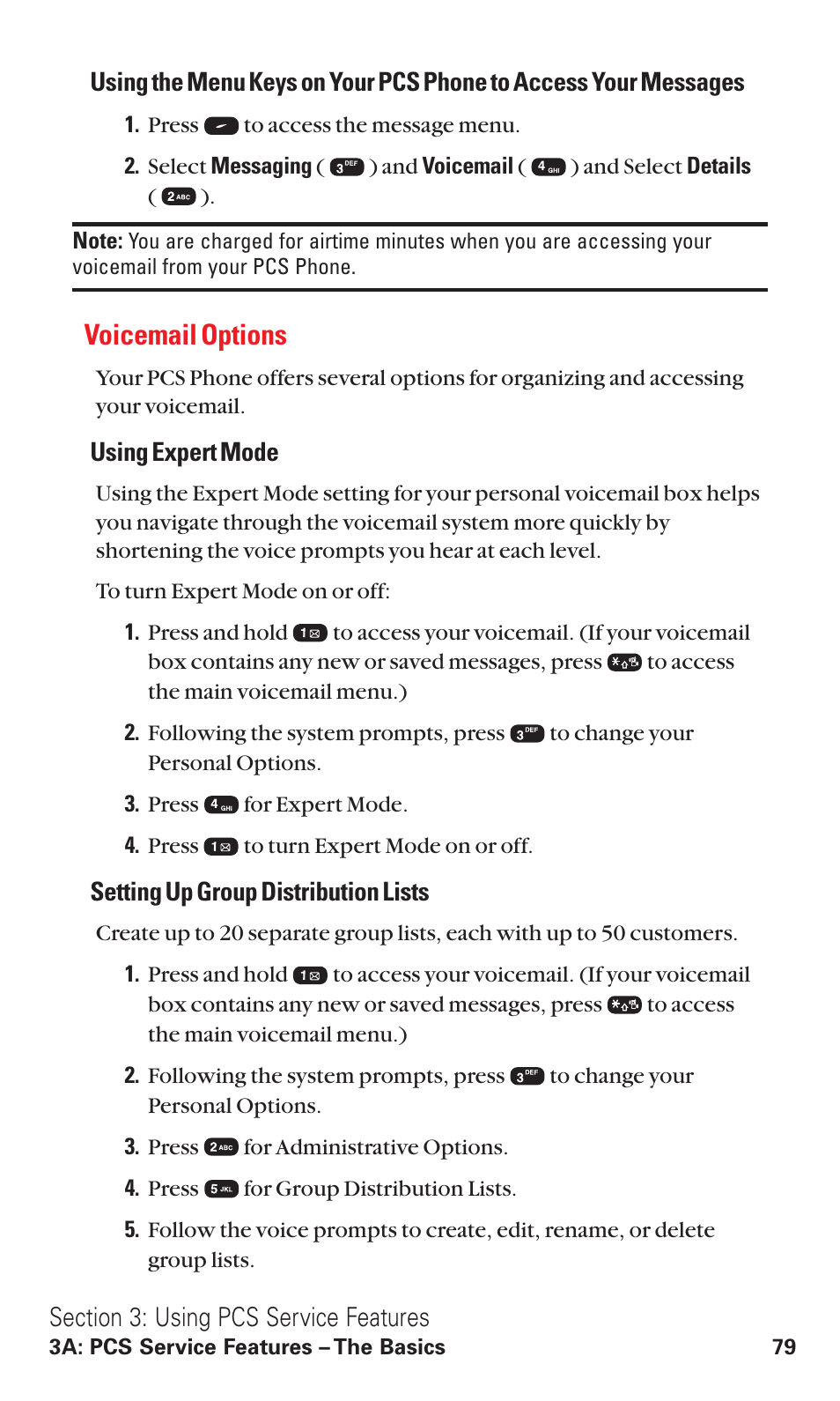 Voicemail options | Audiovox VI600 User Manual | Page 87 / 154