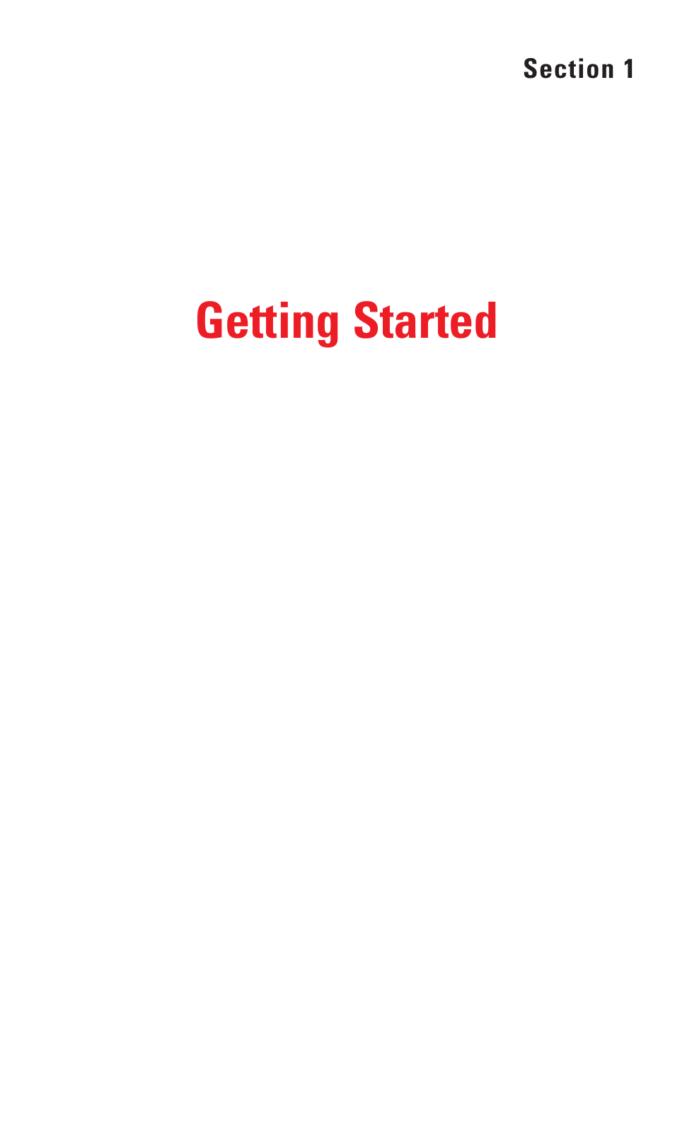 Section 1: getting started, Getting started | Audiovox VI600 User Manual | Page 9 / 154