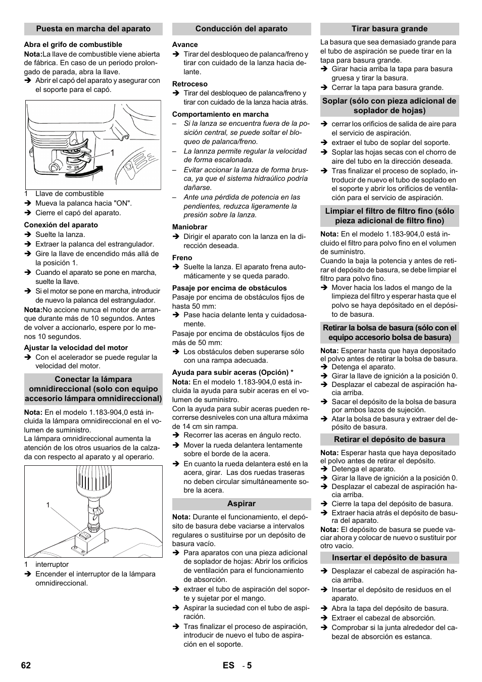 Karcher IC 15-240 W Adv User Manual | Page 62 / 308