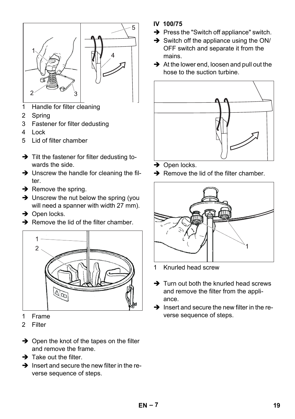 Iv 100/75 | Karcher IV 100-55 User Manual | Page 19 / 280