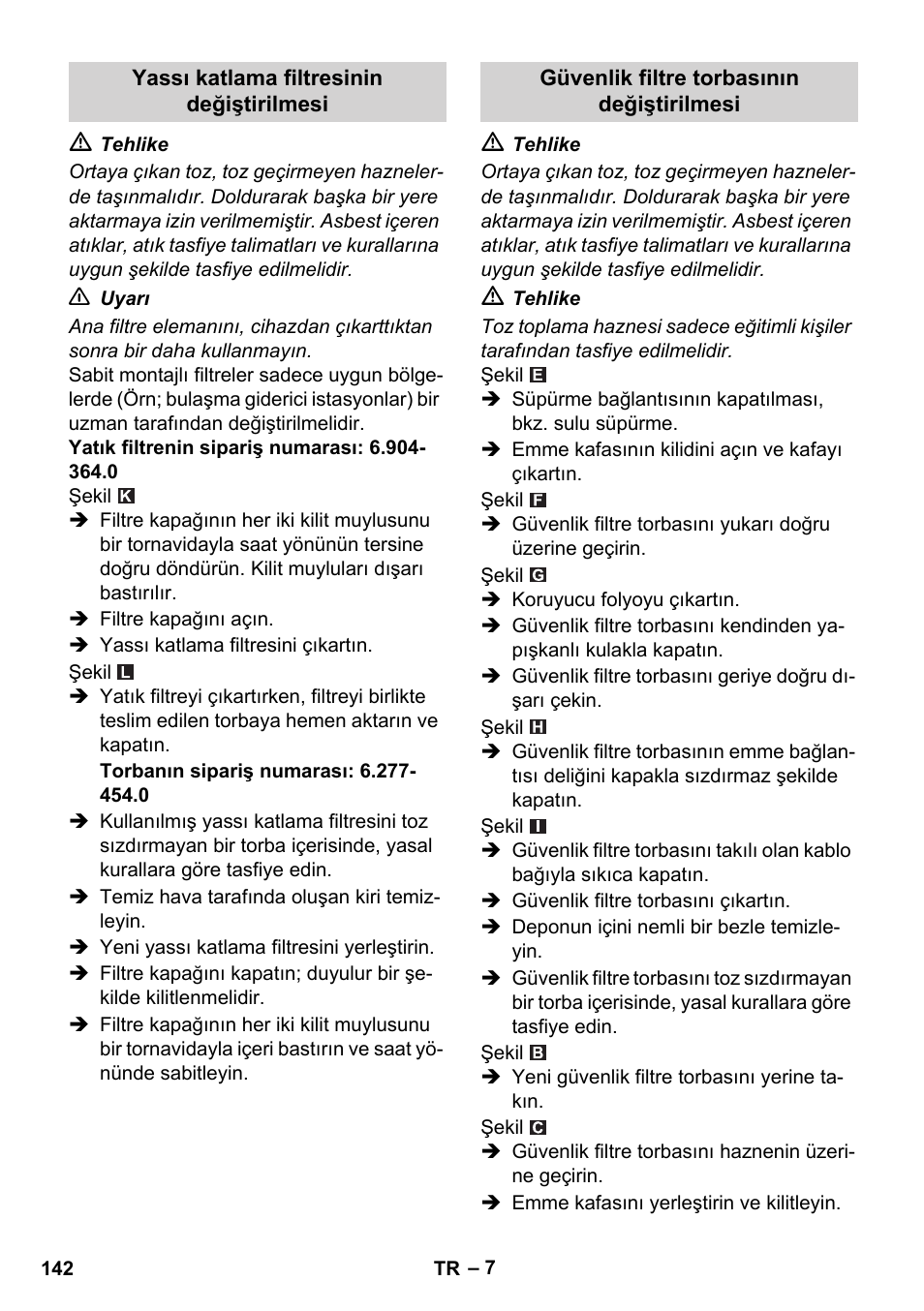 Karcher NT 75-1 Tact Me Te H S Z2 User Manual | Page 142 / 300