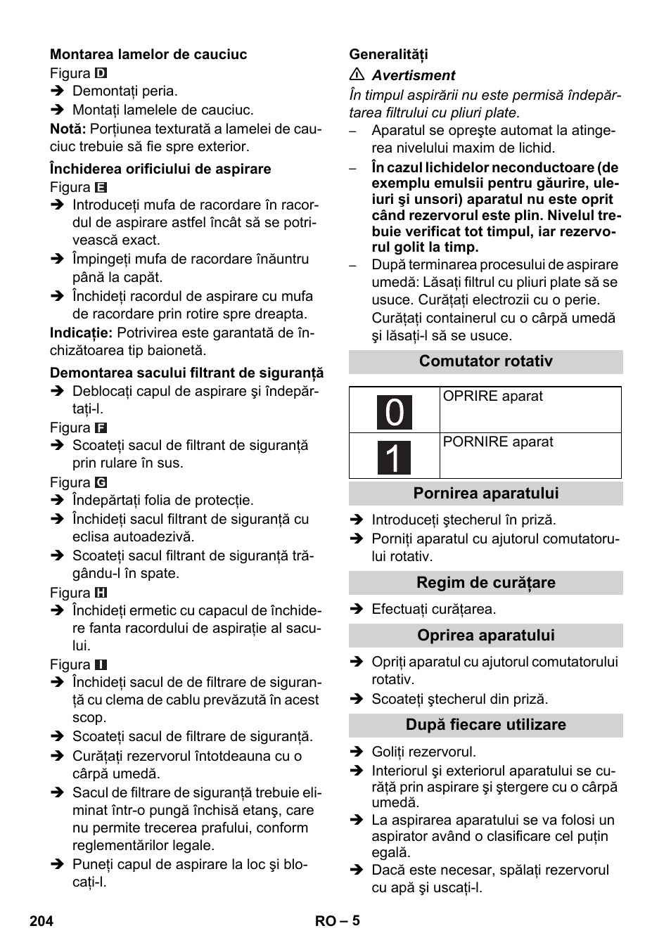 Karcher NT 75-1 Tact Me Te H S Z2 User Manual | Page 204 / 300