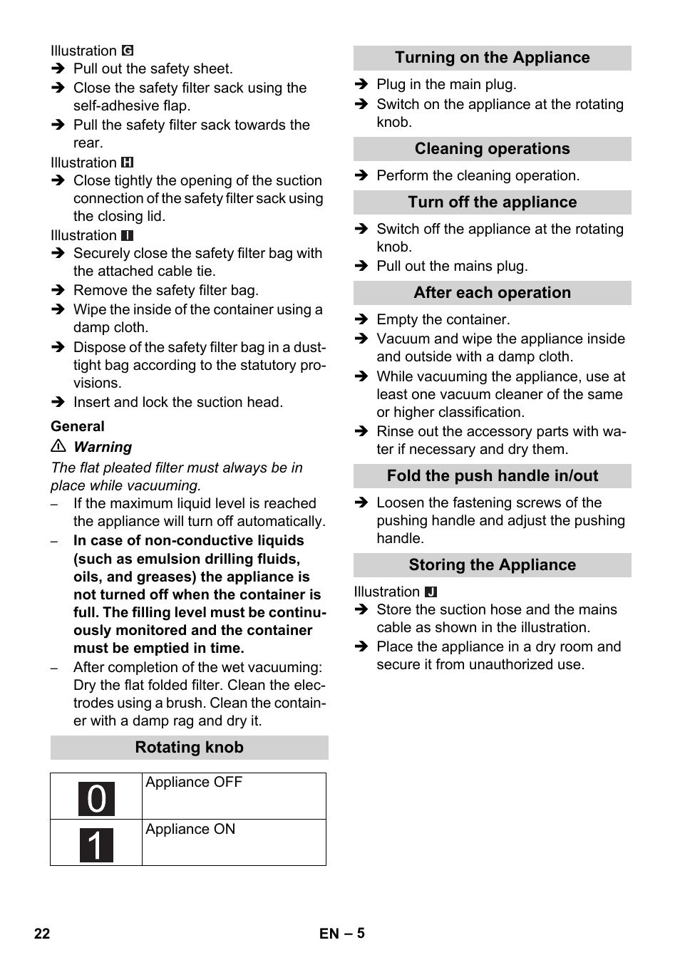 Karcher NT 75-1 Tact Me Te H S Z2 User Manual | Page 22 / 300