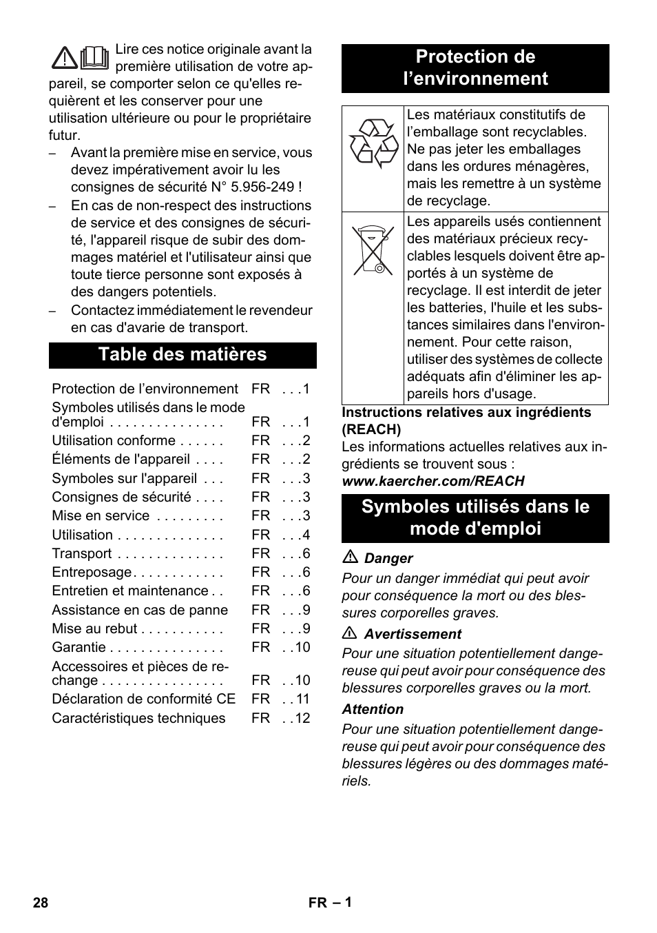 Karcher NT 75-1 Tact Me Te H S Z2 User Manual | Page 28 / 300