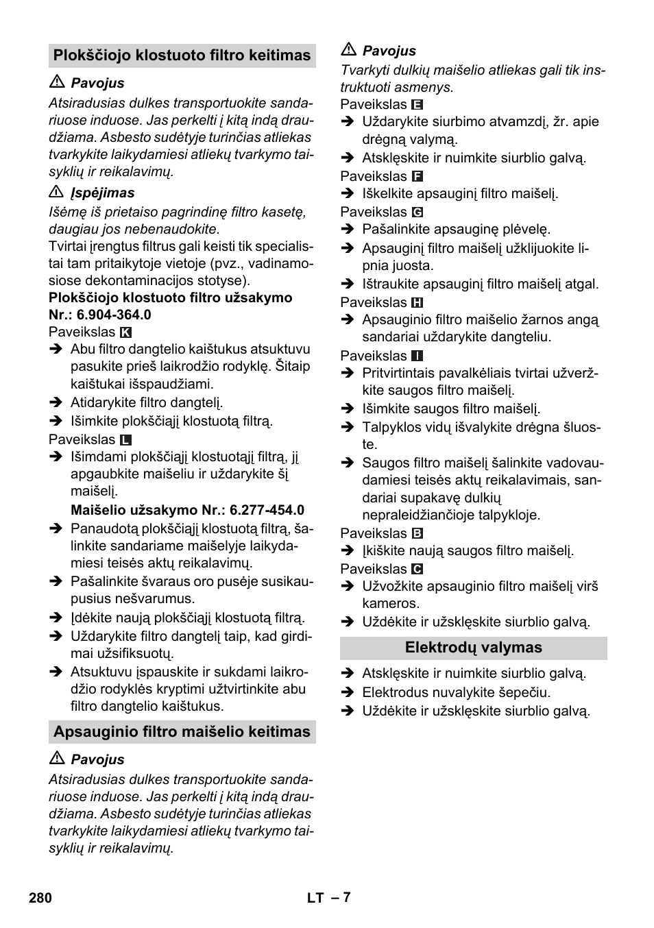 Karcher NT 75-1 Tact Me Te H S Z2 User Manual | Page 280 / 300