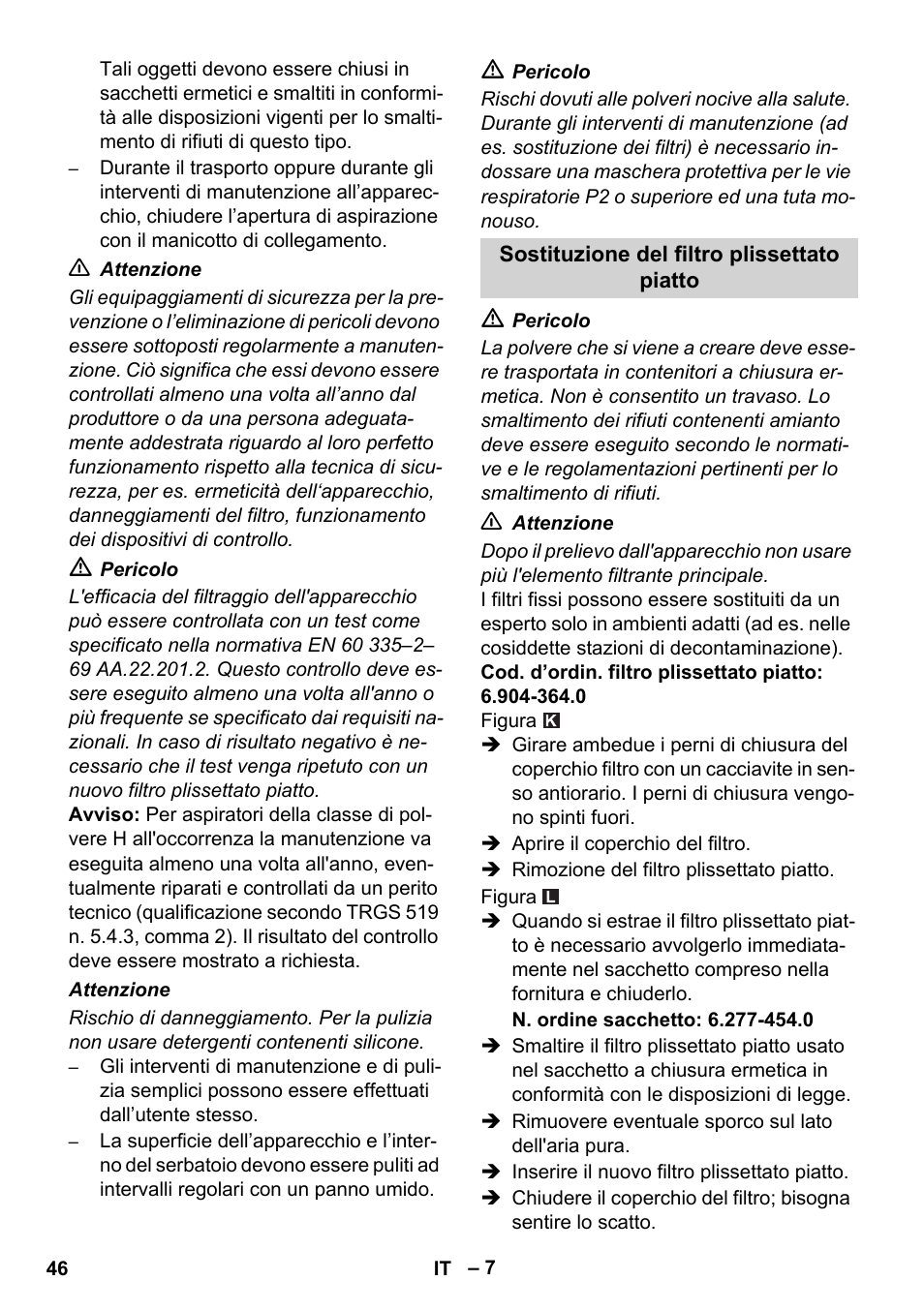 Karcher NT 75-1 Tact Me Te H S Z2 User Manual | Page 46 / 300