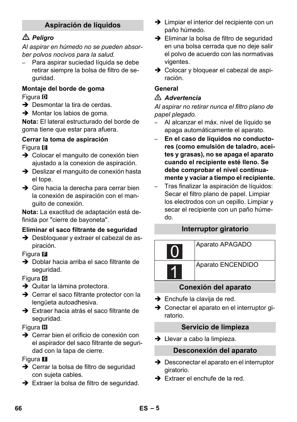 Karcher NT 75-1 Tact Me Te H S Z2 User Manual | Page 66 / 300