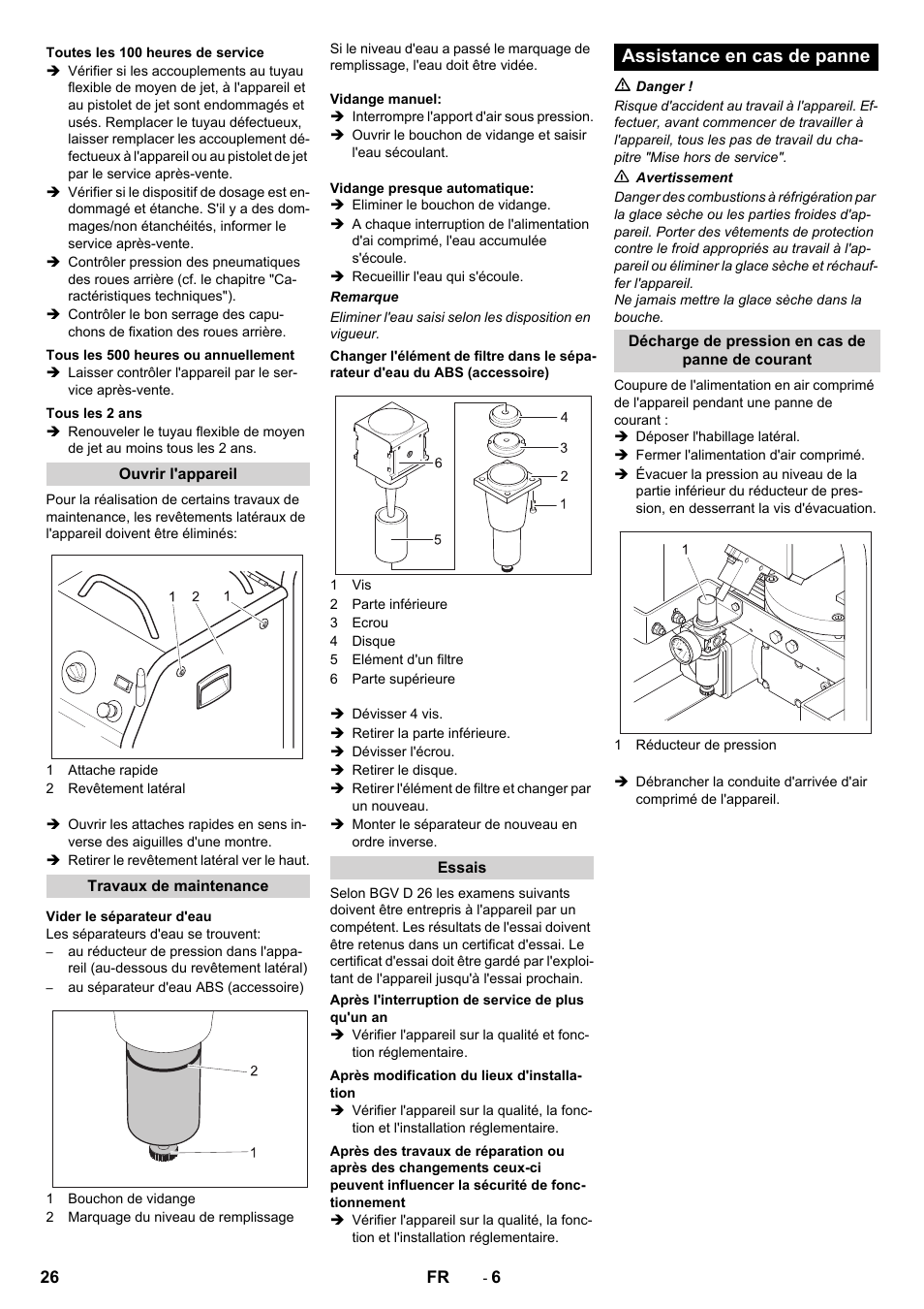 Assistance en cas de panne | Karcher IB 15-80 User Manual | Page 26 / 88