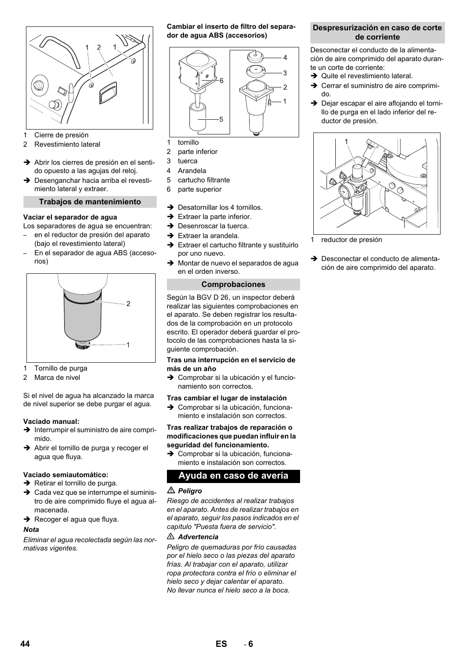 Ayuda en caso de avería | Karcher IB 15-80 User Manual | Page 44 / 88