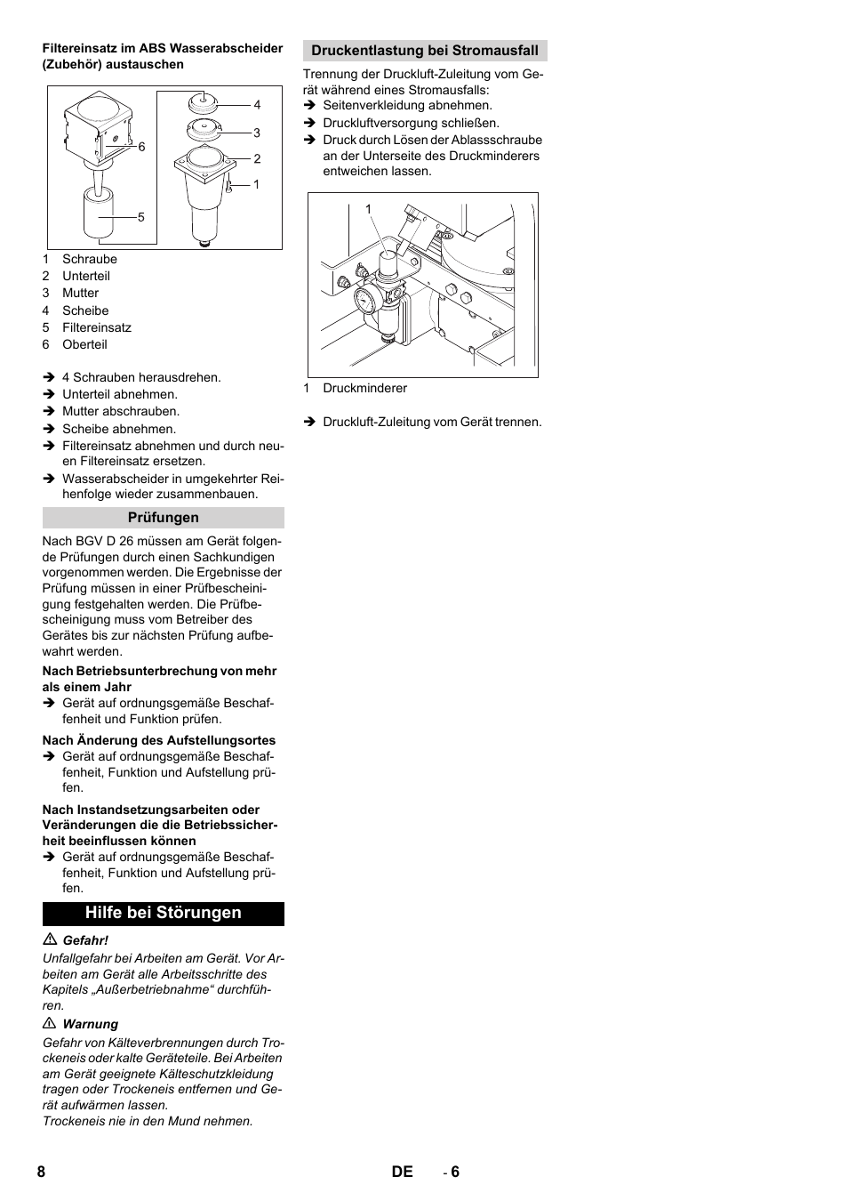 Hilfe bei störungen | Karcher IB 15-80 User Manual | Page 8 / 88