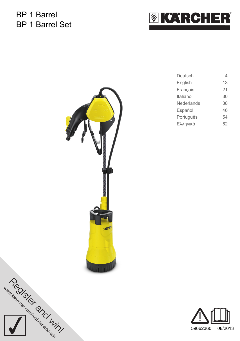 Karcher BP 1 Barrel Set User Manual | 72 pages