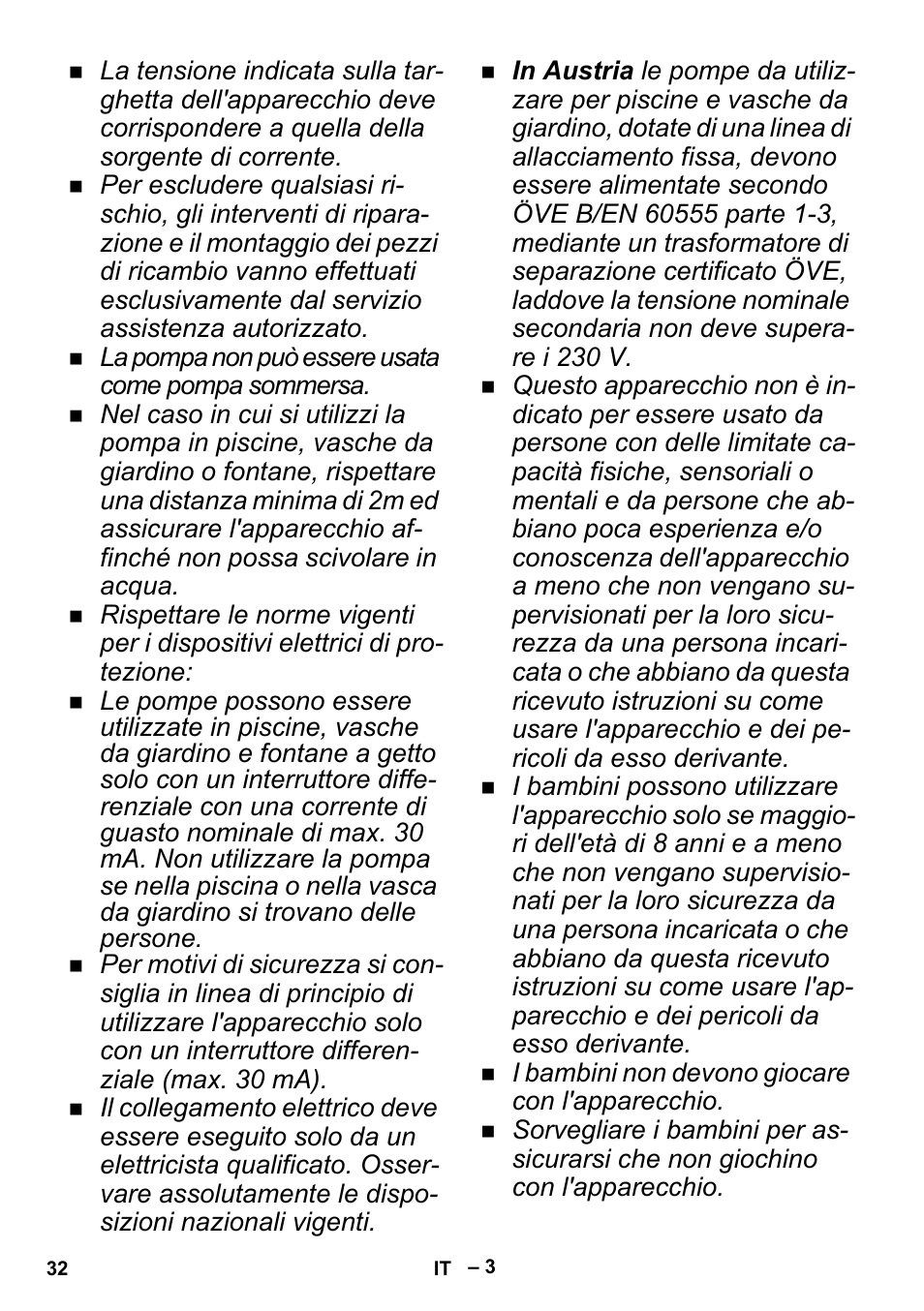 Karcher BP 1 Barrel Set User Manual | Page 32 / 72