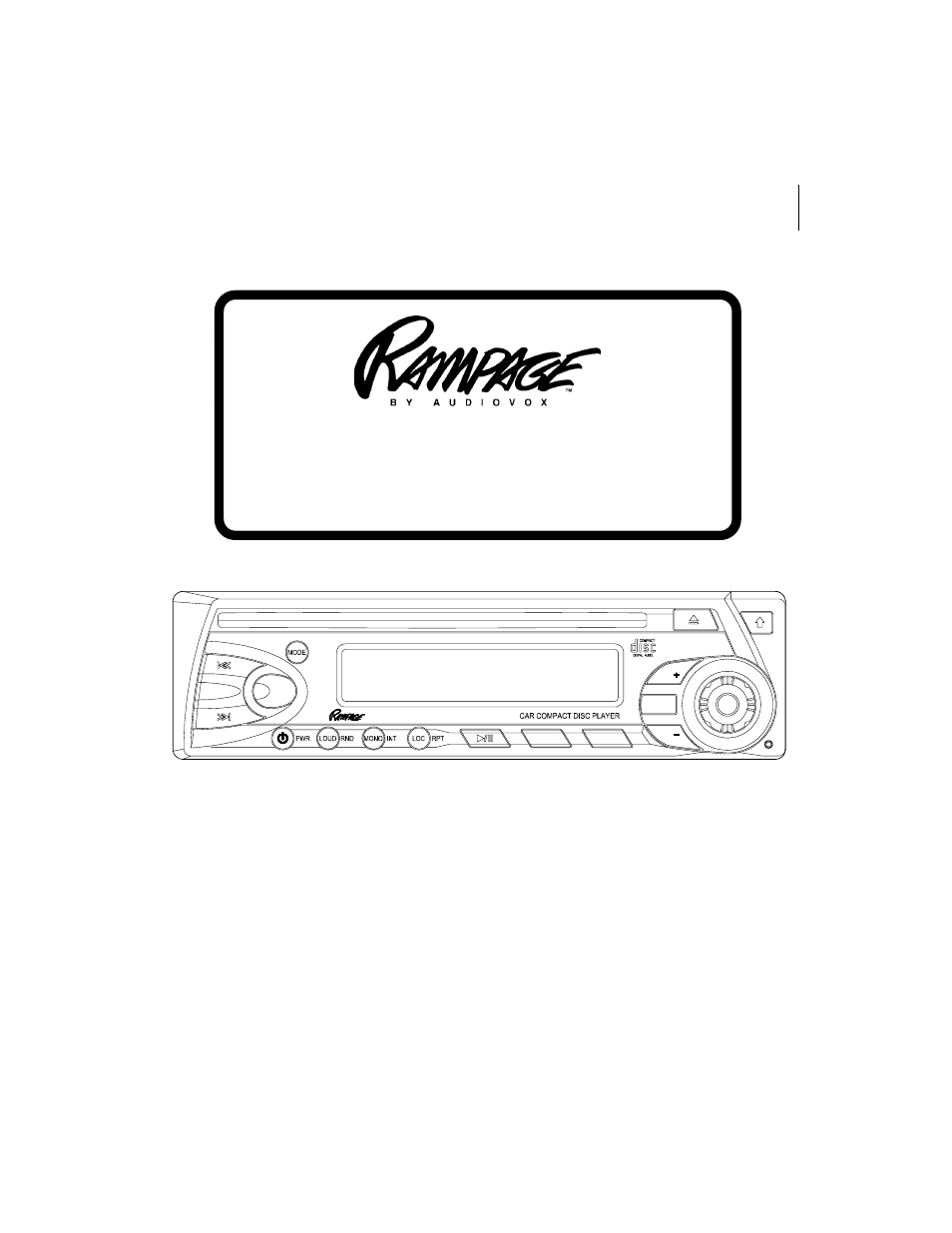 Audiovox Rampage ACD-13CS User Manual | 16 pages