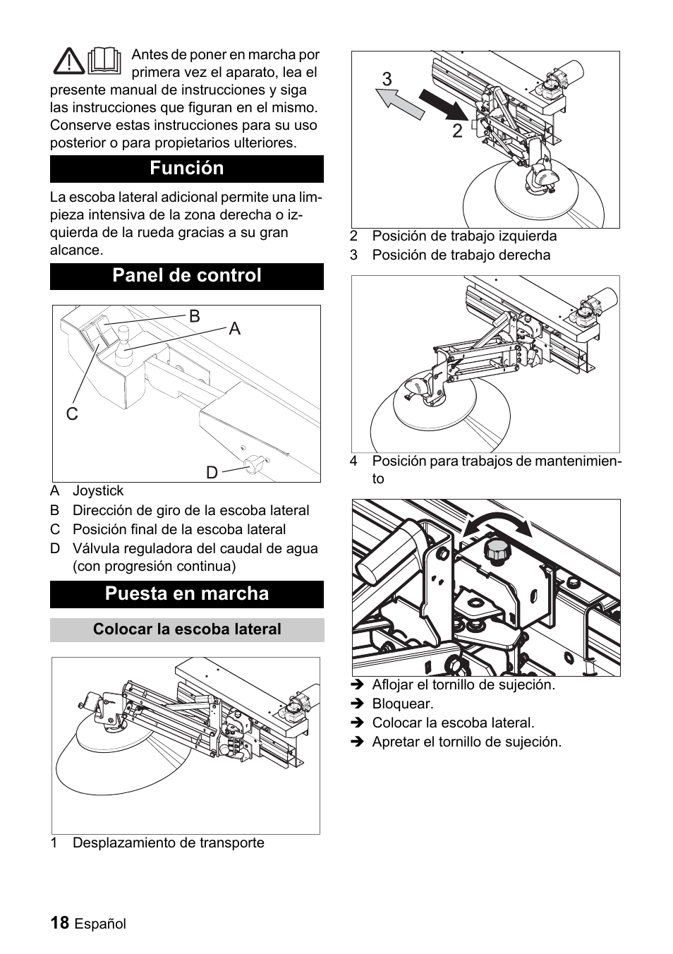 Función panel de control puesta en marcha | Karcher ICC 1 D Adv User Manual | Page 18 / 59