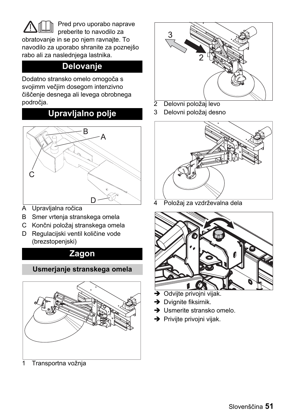 Delovanje upravljalno polje zagon | Karcher ICC 1 D Adv User Manual | Page 51 / 59