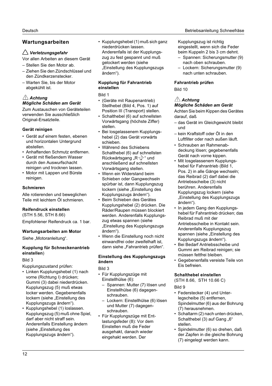 Karcher STH 8-66 User Manual | Page 12 / 149