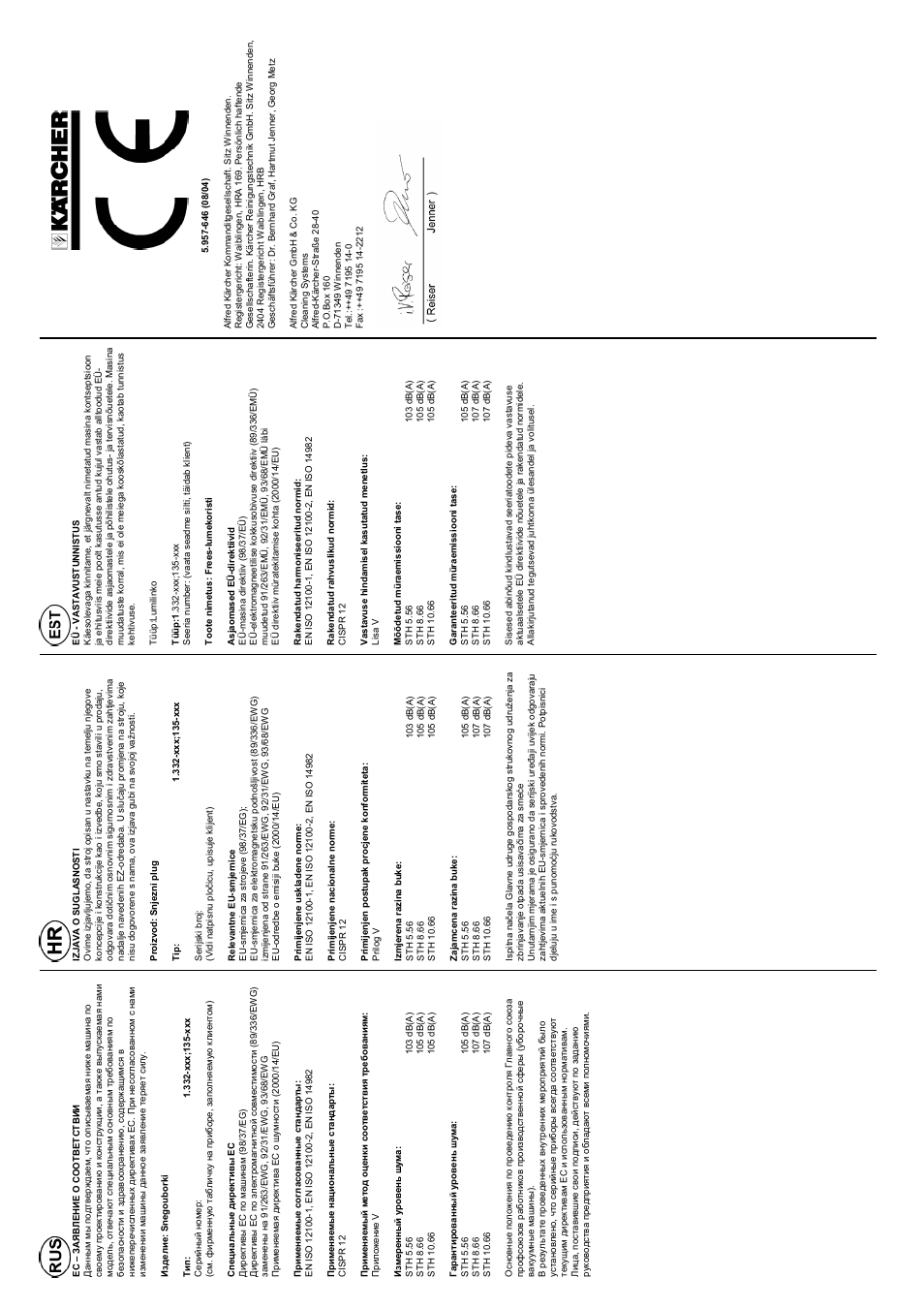 Karcher STH 8-66 User Manual | Page 149 / 149