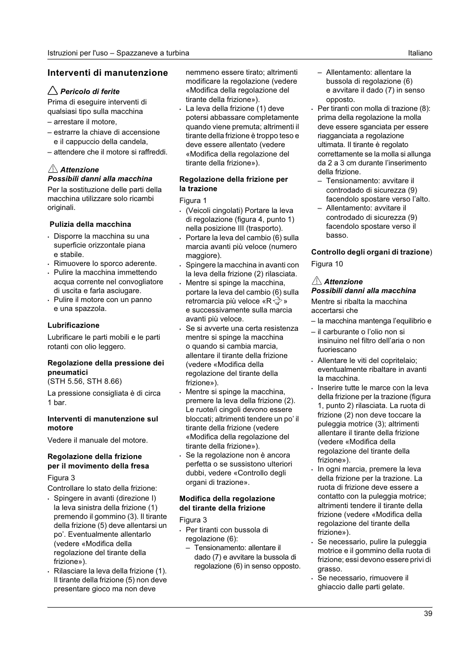 Interventi di manutenzione | Karcher STH 8-66 User Manual | Page 39 / 149