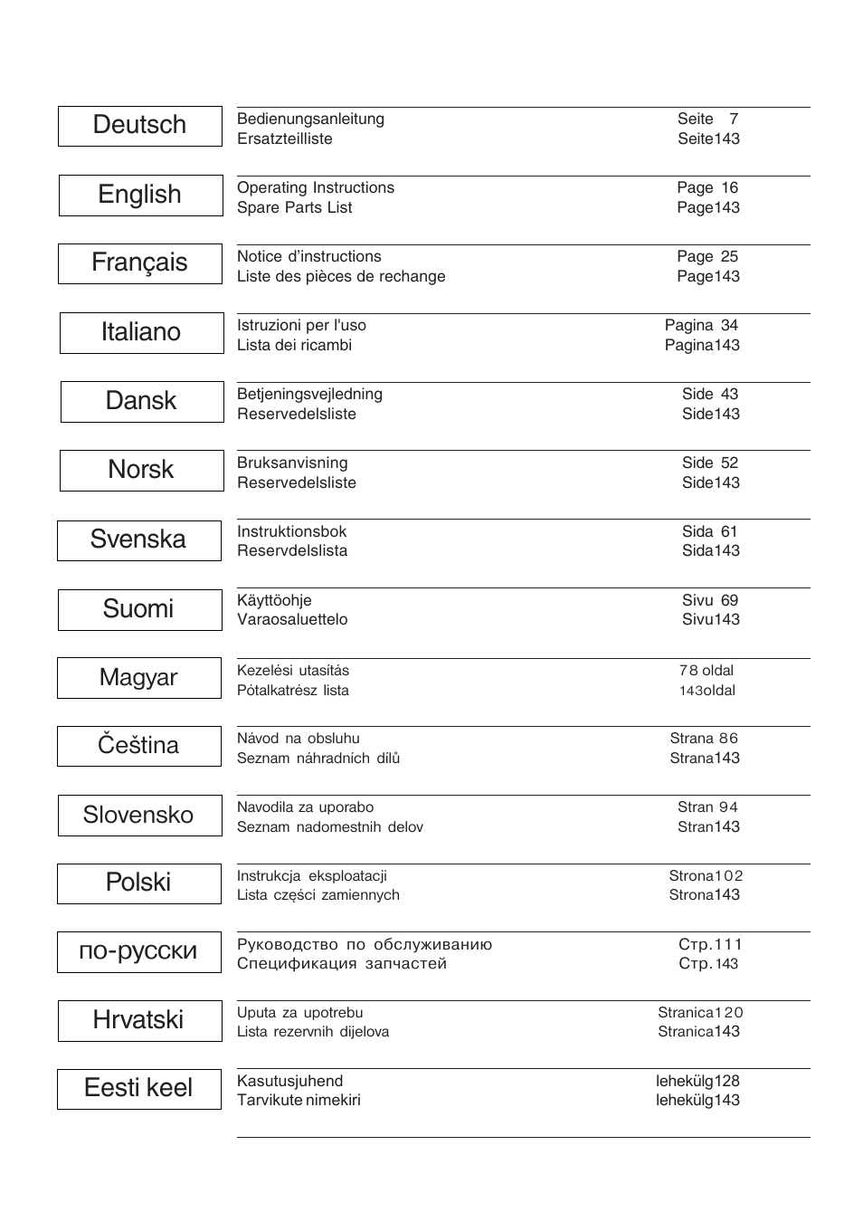 Français deutsch | Karcher STH 8-66 User Manual | Page 6 / 149