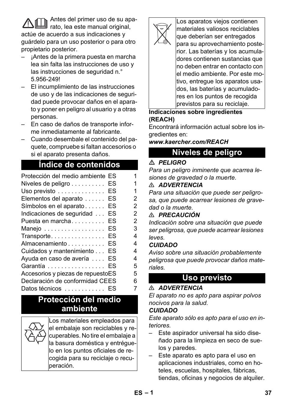 Karcher T 9-1 Bp User Manual | Page 37 / 180