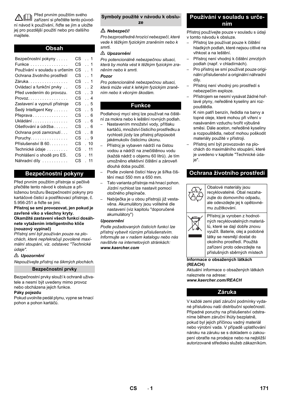 Karcher B 60 W User Manual | Page 171 / 312