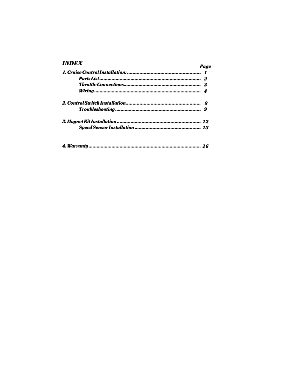 Index | Audiovox CCS-100 User Manual | Page 2 / 19