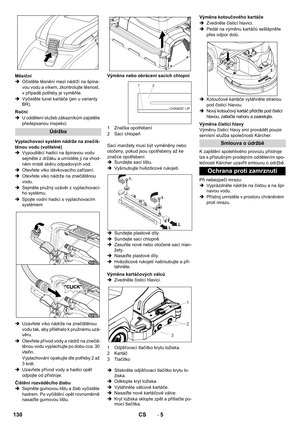 Ochrana proti zamrznutí | Karcher B 60 W User Manual | Page 130 / 228