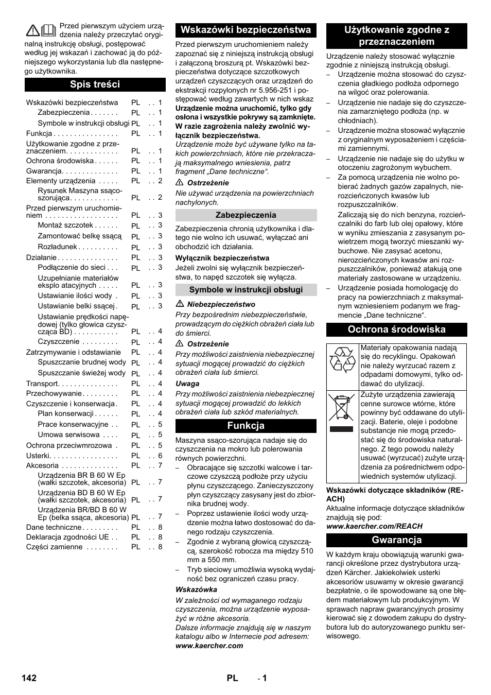 Karcher B 60 W User Manual | Page 142 / 228