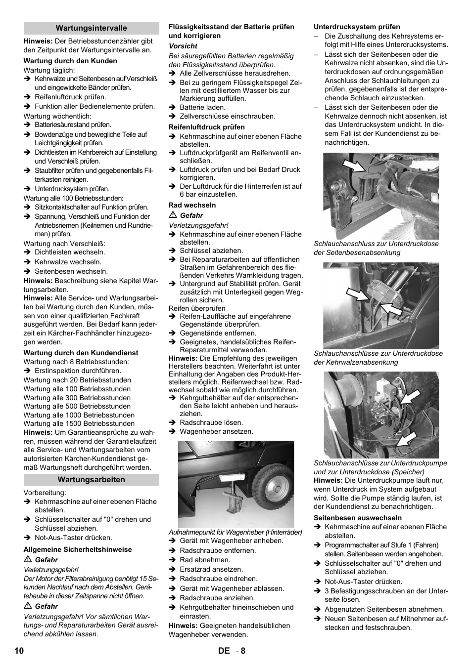 Karcher KM 100-100 R Bp Pack User Manual | Page 10 / 230