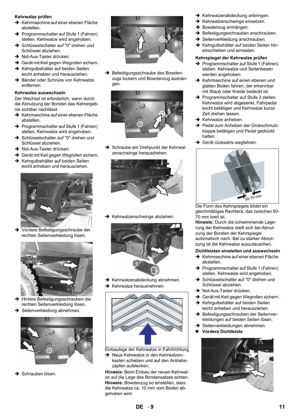 Karcher KM 100-100 R Bp Pack User Manual | Page 11 / 230