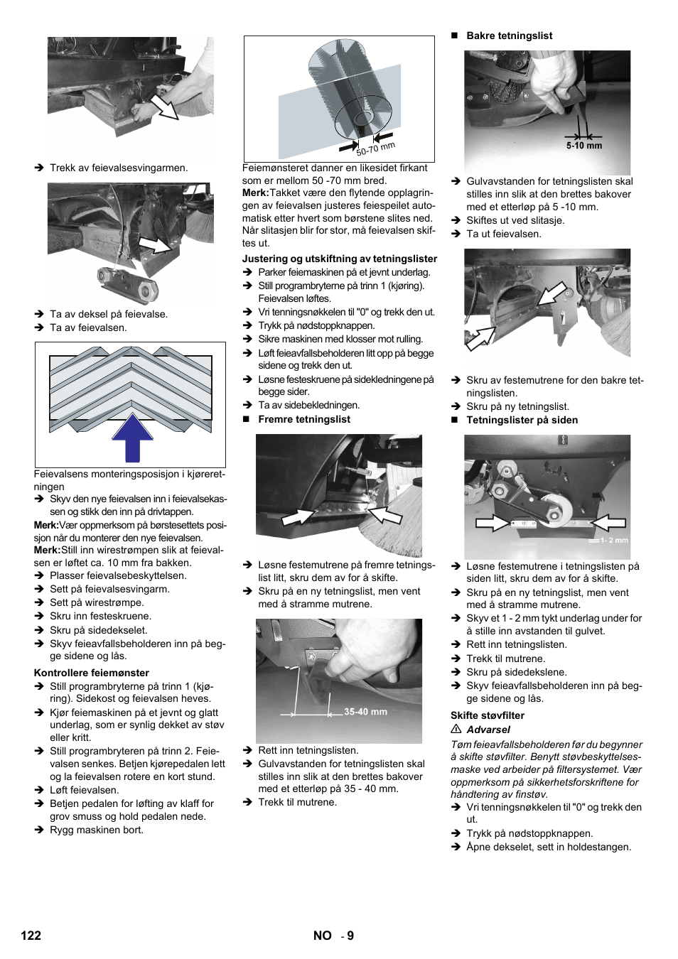 Karcher KM 100-100 R Bp Pack User Manual | Page 122 / 230