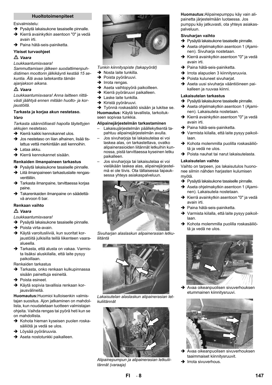 Karcher KM 100-100 R Bp Pack User Manual | Page 147 / 230