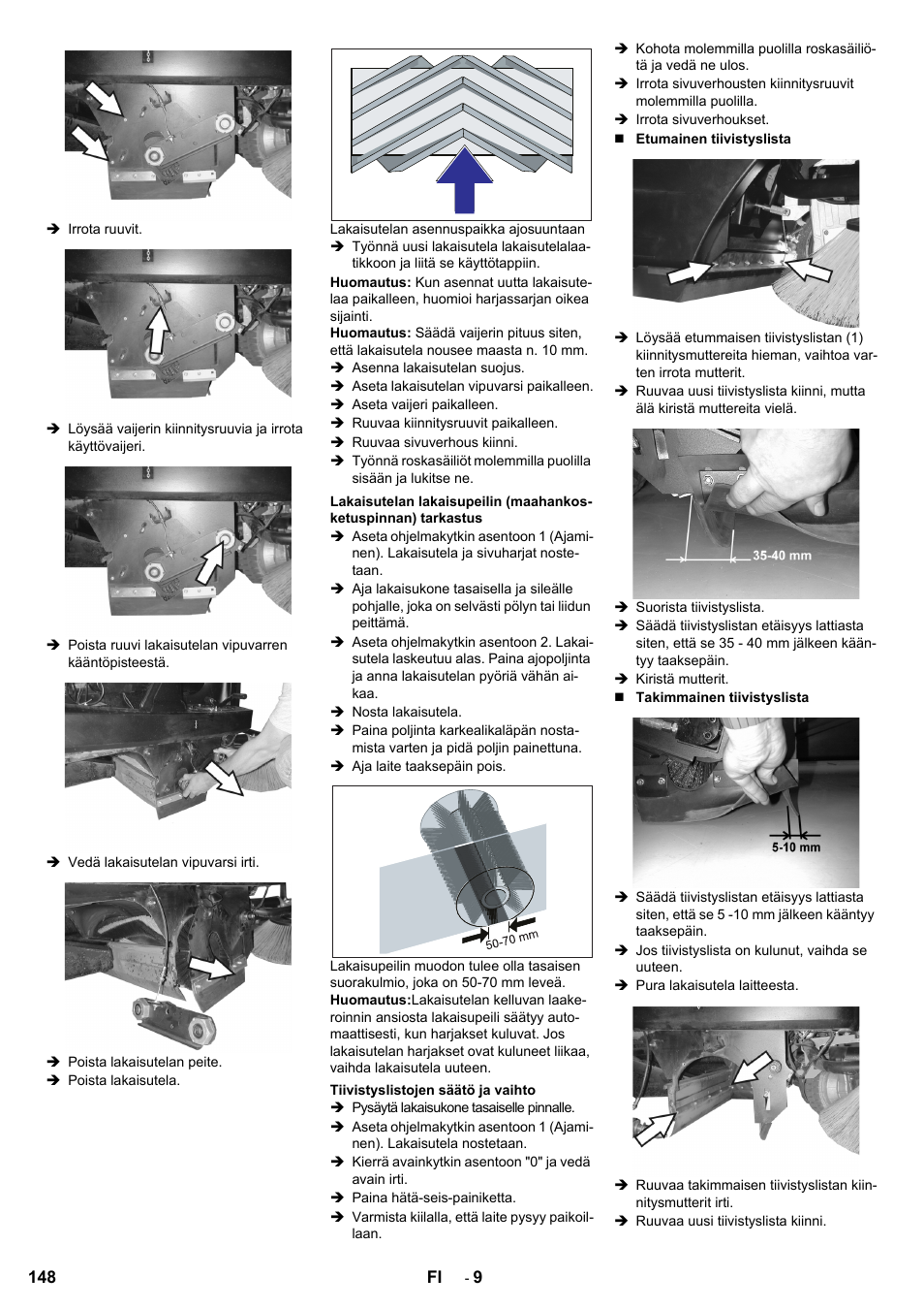 Karcher KM 100-100 R Bp Pack User Manual | Page 148 / 230