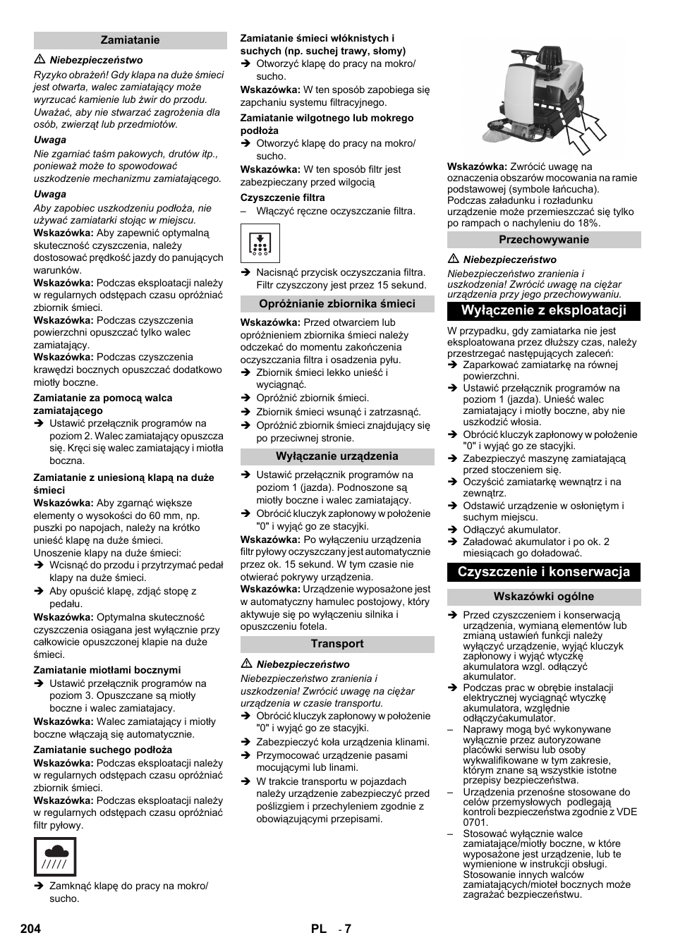 Karcher KM 100-100 R Bp Pack User Manual | Page 204 / 230