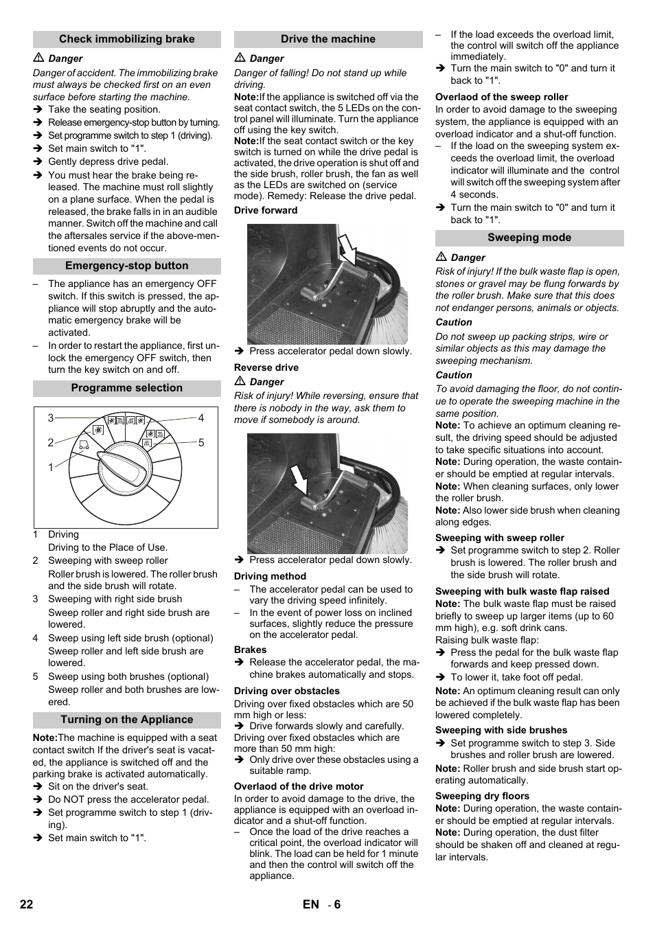 Karcher KM 100-100 R Bp Pack User Manual | Page 22 / 230