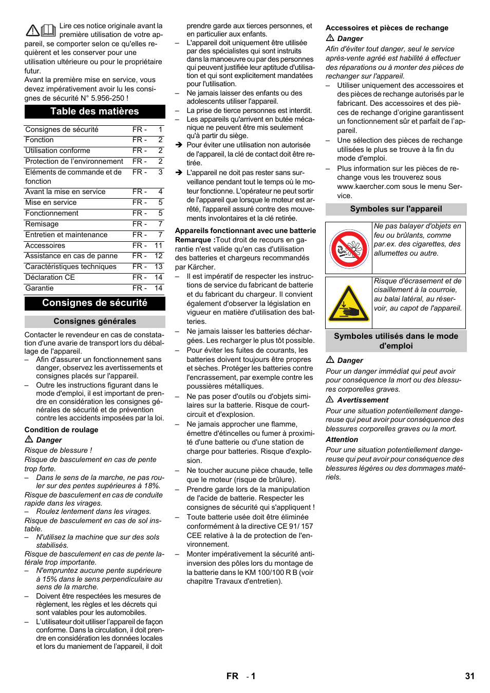 Karcher KM 100-100 R Bp Pack User Manual | Page 31 / 230