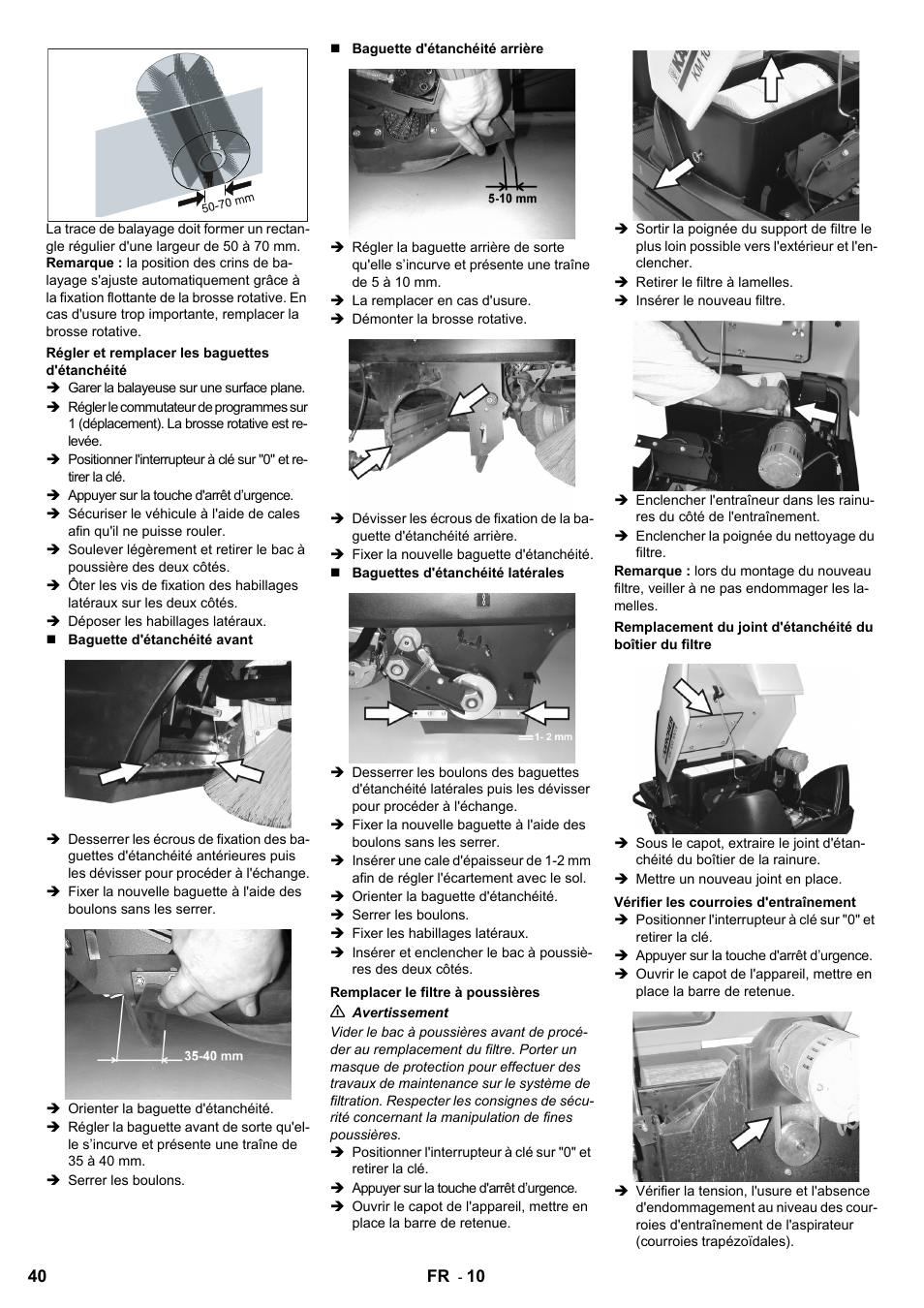 Karcher KM 100-100 R Bp Pack User Manual | Page 40 / 230