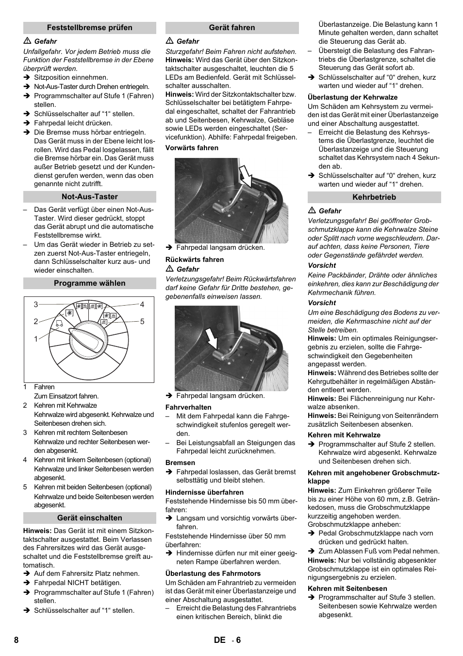 Karcher KM 100-100 R Bp Pack User Manual | Page 8 / 230