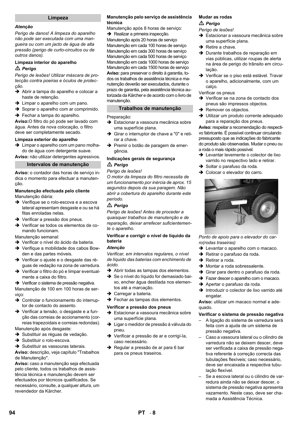 Karcher KM 100-100 R Bp Pack User Manual | Page 94 / 230