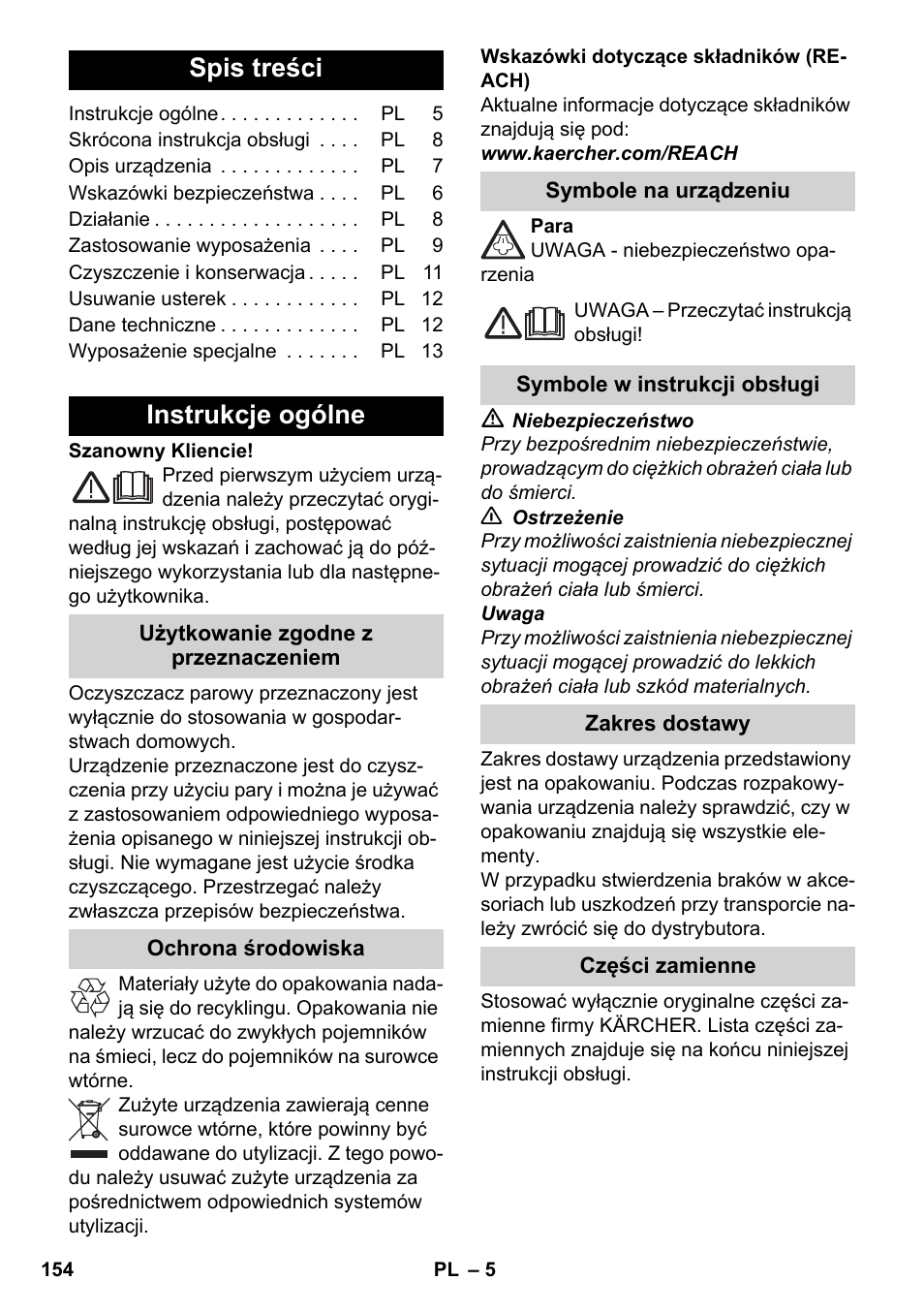 Karcher SC 2-500 C User Manual | Page 154 / 266