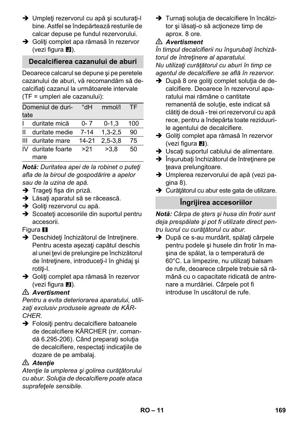 Karcher SC 2-500 C User Manual | Page 169 / 266