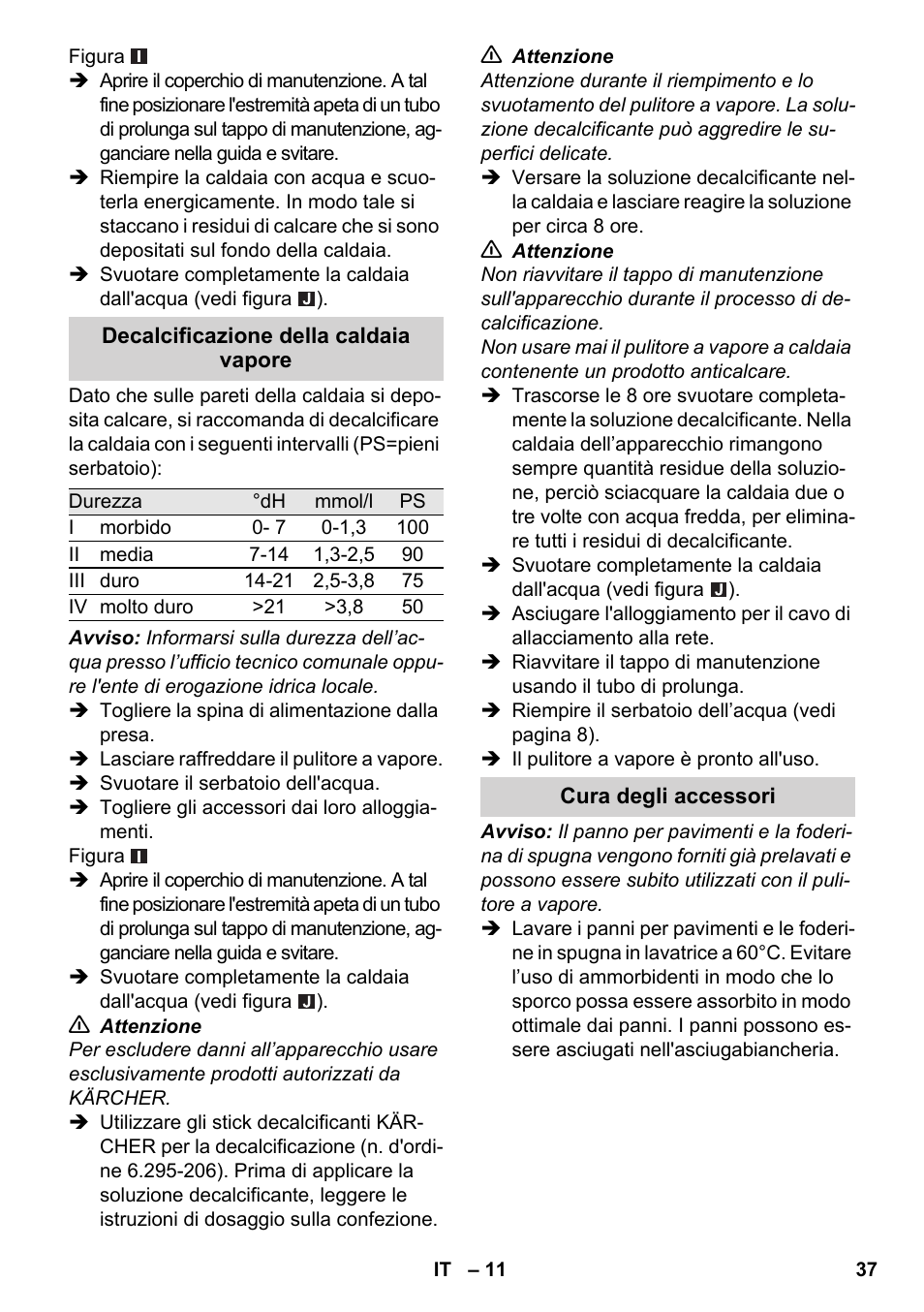 Karcher SC 2-500 C User Manual | Page 37 / 266