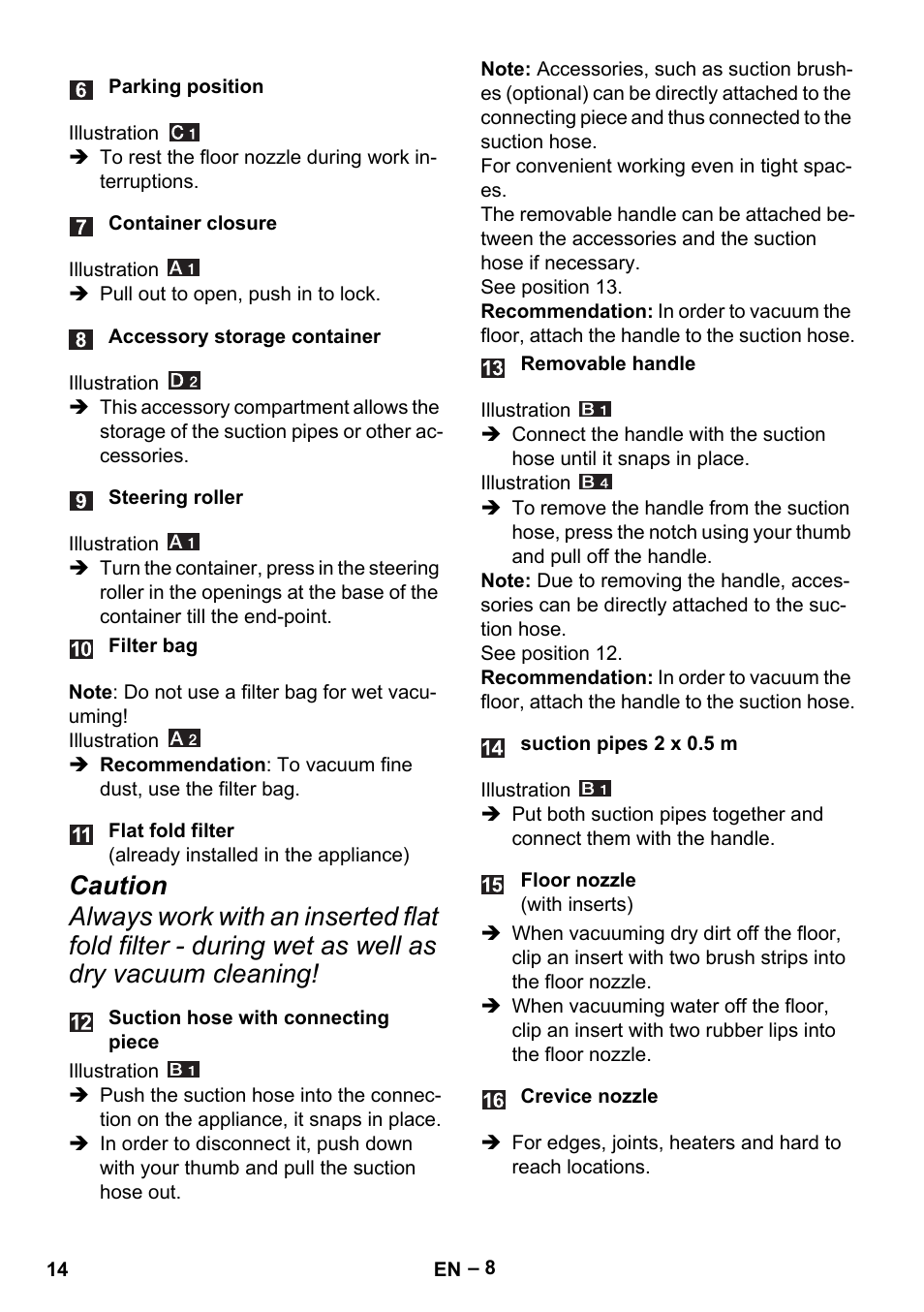 Karcher MV 4 User Manual | Page 14 / 190