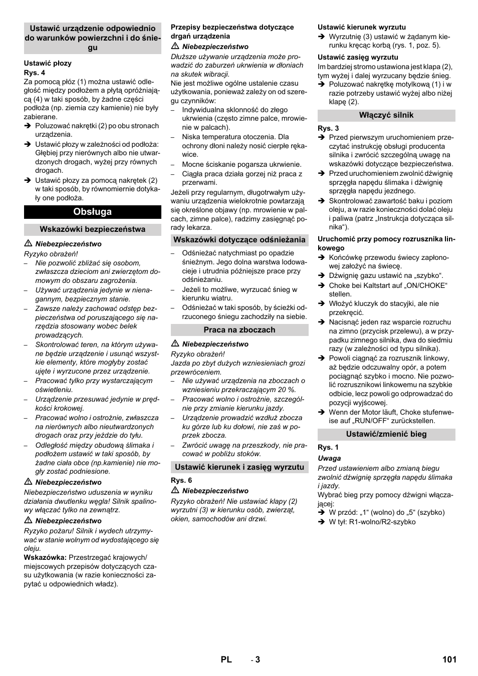 Obsługa | Karcher STH 5-56 User Manual | Page 101 / 128