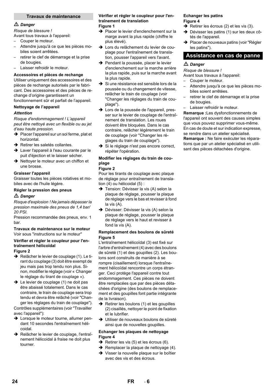 Assistance en cas de panne | Karcher STH 5-56 User Manual | Page 24 / 128