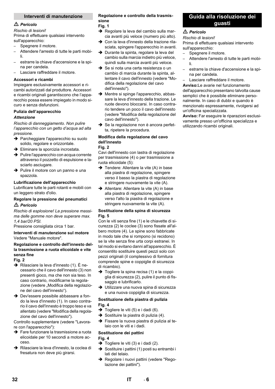 Guida alla risoluzione dei guasti | Karcher STH 5-56 User Manual | Page 32 / 128