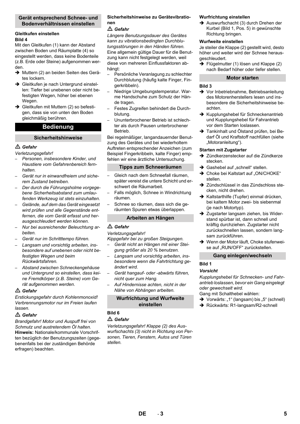 Bedienung | Karcher STH 5-56 User Manual | Page 5 / 128