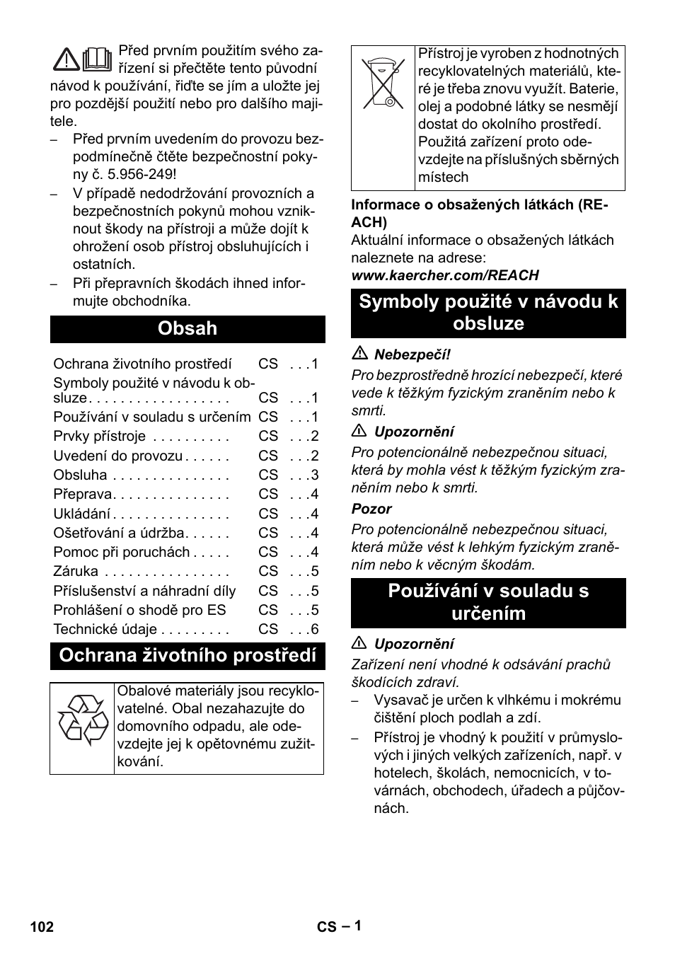 Karcher NT 65-2 Tact Tc User Manual | Page 102 / 184