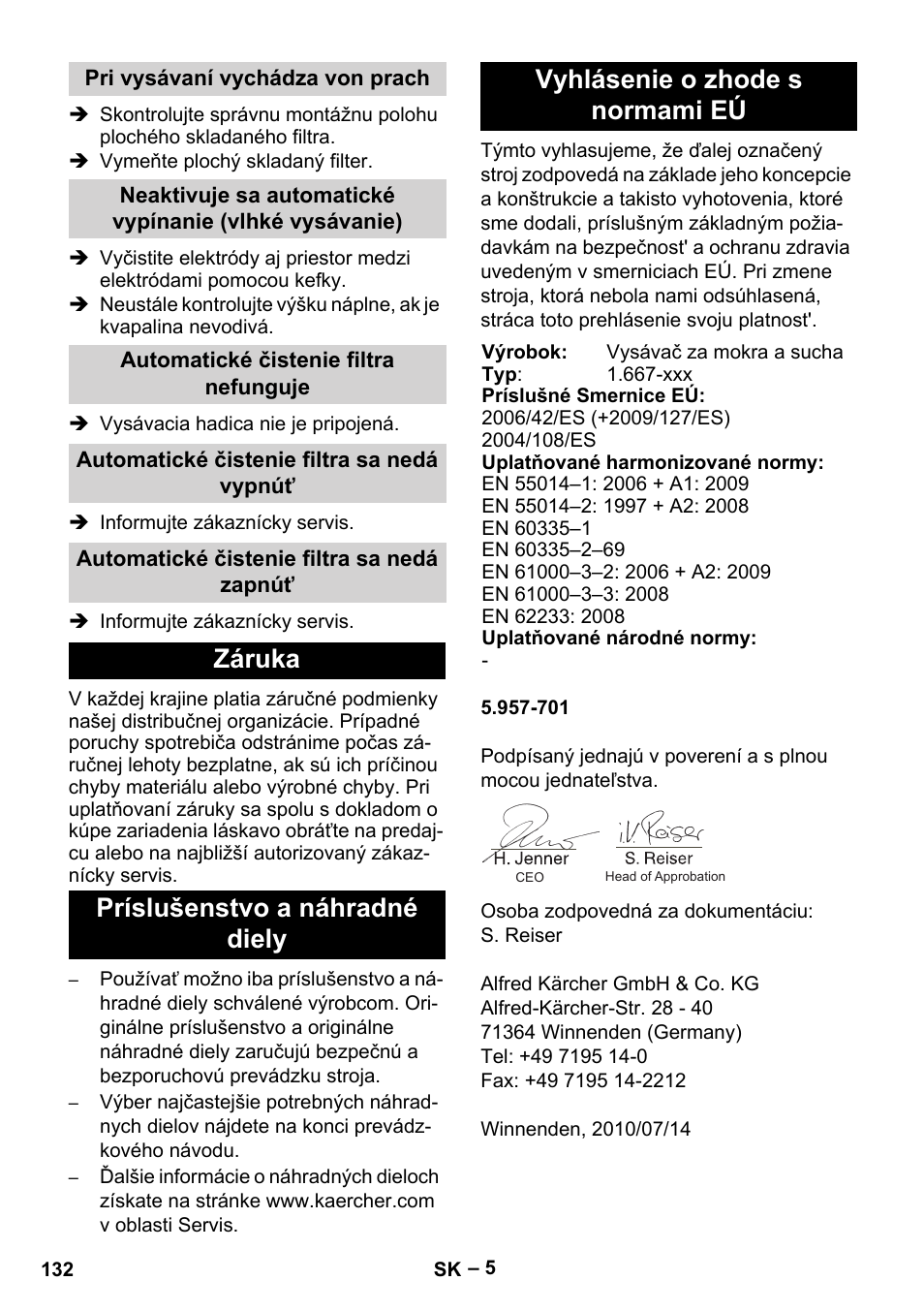 Karcher NT 65-2 Tact Tc User Manual | Page 132 / 184